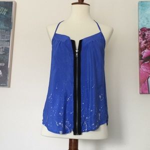 Camisole with front zipper